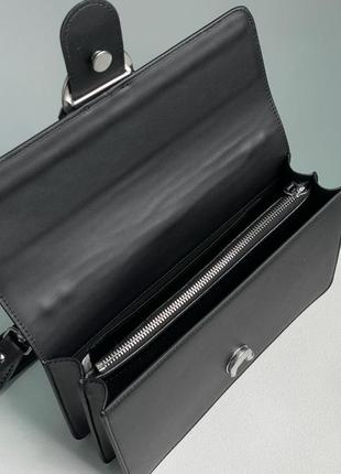 Pinko love classic icon simply black/black, женская кожаная сумка, женткая кожаная сумка10 фото
