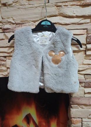 Жилетка микки из меха