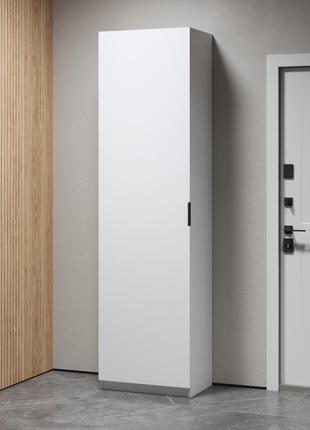 Шкаф пенал vays с выдвижной вешалкой и полками m-42