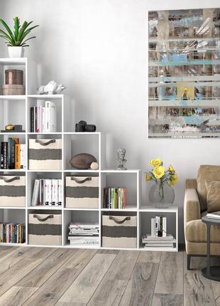 Полка для книг vays, стелаж для дому на 15 комірок m-5