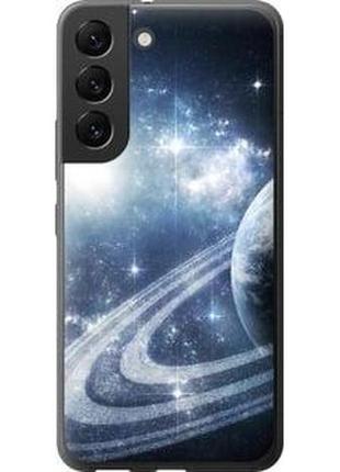 Чехол на samsung galaxy s22 кольца сатурна из силикона fch_0061099