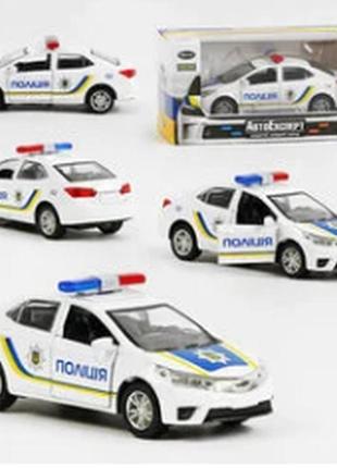 Машинка металопластикова тк 0499 (192) "автоексперт", масштаб 1:36, світло, звук, інерція, відчиняют, шт