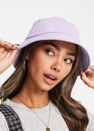 Панама панамка бавовняна літня весняна унісекс жіноча чоловіча підліткова дитяча лавандова лілова бежева капел