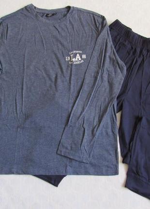 Піжама лонгслів + штани чоловіча р. l/xl від 9th avenue нова