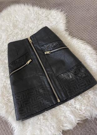 Спідниця з еко шкіри river island р.s/m