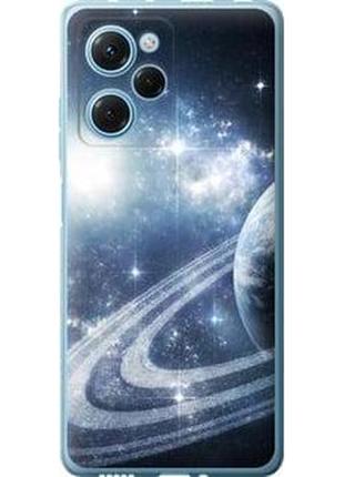 Чехол на xiaomi poco x5 pro 5g кольца сатурна из силикона fch_0061175