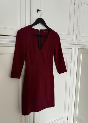 Сукня zara найтрендовішого бордового кольору!!
