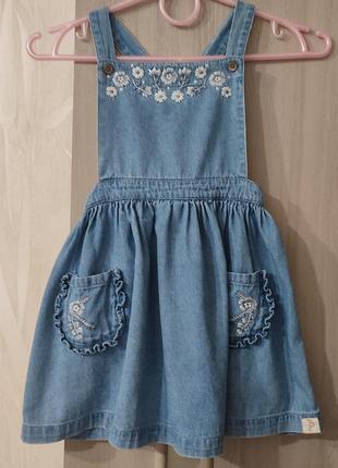 Джинсовий сарафан на дівчинку 3-4 років