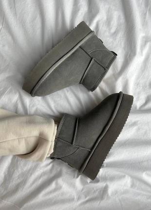 Ugg ultra mini platform grey 9