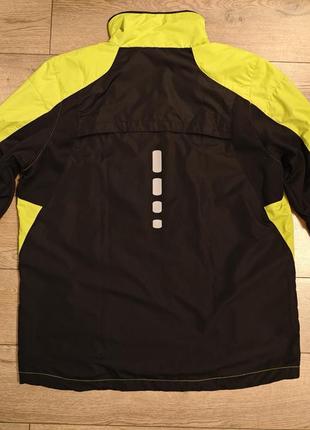 Active by tchibo р. l спортивная олимпийка черная / салотово желтая куртка легкая с...