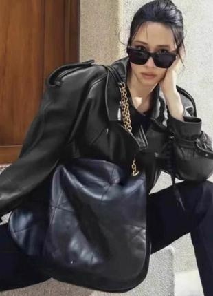 Куртка косуха saint laurent натуральная кожа