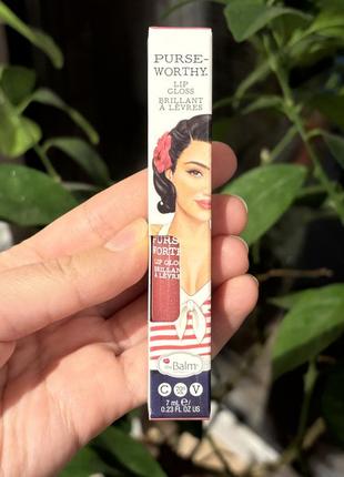 Thebalm purse-worthy блиск для губ wristlet