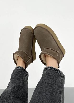 Ugg перчатки митенки в стиле Bluzy ugg рукавички варежки