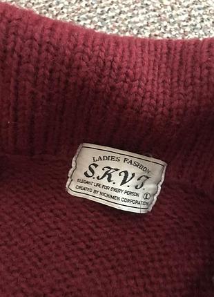 Вовняна подовжена  кофта 4