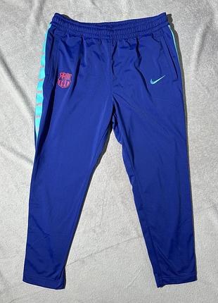 Nike fc barcelona флисовые спортивные штаны