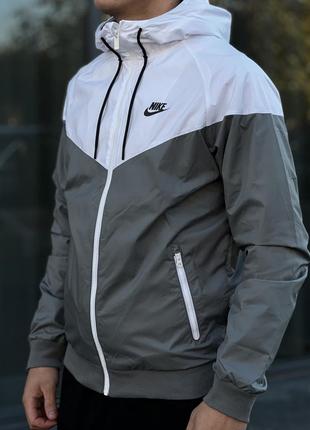 Куртка nike windrunner (оригинал) мужская ветровка nike windrunner🤍🩶