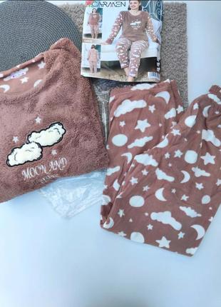 Жіноча махра фліс піжамка