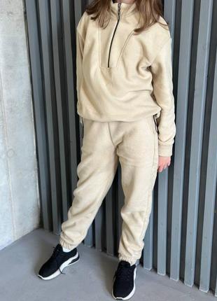 Флісовий костюм , фліс полар. дитячий спортивний костюм унісекс для дівчаток і хлопчиків. зимовий теплий костюм3 фото