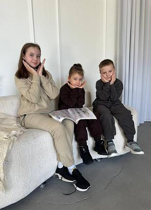 Флісовий костюм , фліс полар. дитячий спортивний костюм унісекс для дівчаток і хлопчиків. зимовий теплий костюм7 фото