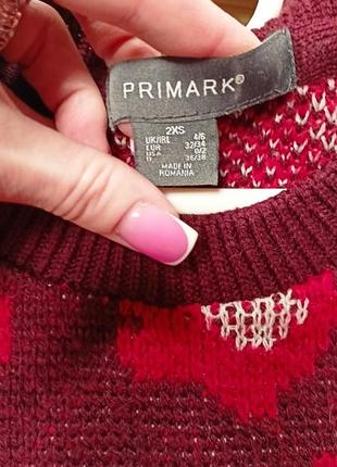 Primark red colored animal print jumper 🤎❤️🖤 3