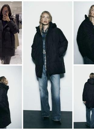 Пуховый анорак, зимняя куртка от zara. теплая, красивая, практичная.