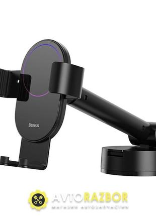 Тримач для мобiльного baseus simplism gravity car mount holder with suction base black