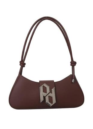 Женская сумка 2734 багет коричневая