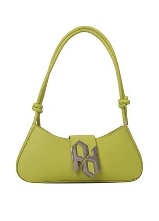 Женская сумка 2734 багет зеленая