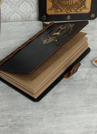 Дерев'яний блокнот із гравіюванням володар перснів, саурон8 фото