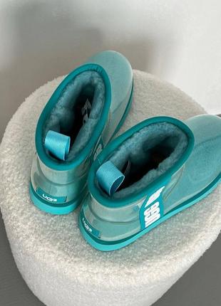 Ugg classic clear mini light blue