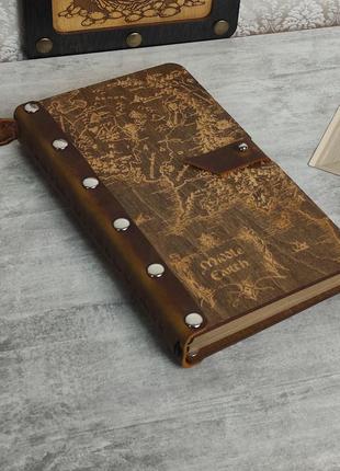 Дерев'яний блокнот із гравіюванням володар перснів9 фото