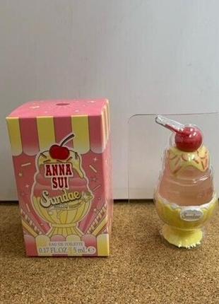 Anna sui sundae mellow yellow - туалетная вода женская - 5 мл - миниатюра - оригинал