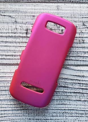 Чехол nokia asha 305 306 накладка для телефона розовый