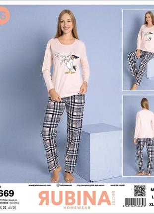 Піжама бавовняна трикотажна кофта та штани р.m,l,xl