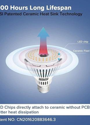 Светодиодная лампа sansi e27 13 w 1600 lm3 фото
