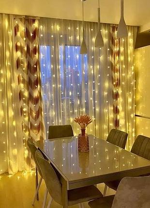 Сток сказочные светодиодные гирлянды - 3x3 м3 фото