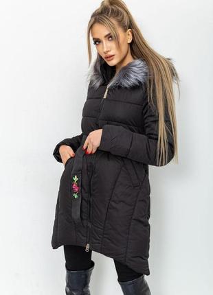 Куртка женская зимняя, цвет черный, 131r2258