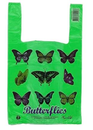 Пакет майка " бабочка " 28х46 см (50 шт)