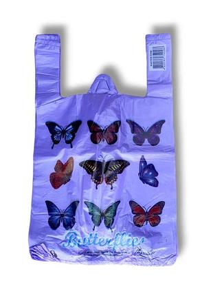 Пакет майка " бабочка " 28х46 см (50 шт)