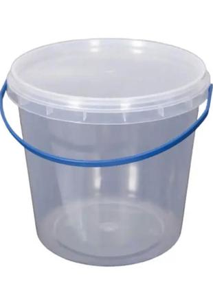 Ведро пластиковое 1л с крышкой