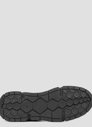 Низькі черевики чоловічі чорні натуральна шкіра україна brexton — розмір 44 (30 см) (модель: brex435mkblack)7 фото