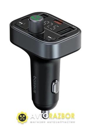 Азп з fm-модулятором baseus s-09 lite series car fm transmitter cluster black1 фото