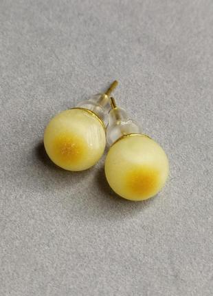 Сережки. бурштин. юв.сплав.