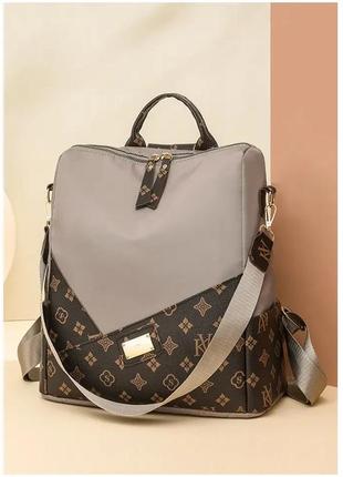 Женский молодежный рюкзак повседневный luissante серый