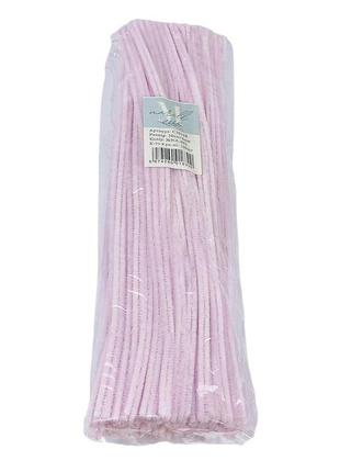 Синельний дріт 300 х 6мм блідо-рожевий 100 шт c30148 pale pink-na-002 knz