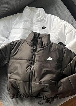 Укороченная стильная женская курточка nike (утеплитель синтепон 200)