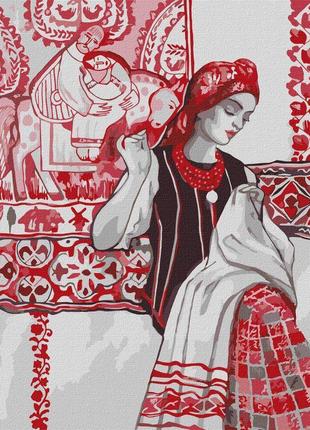 Картина по номерам "талантливая мастерица" ©katya poltavska kho2539 40х50 см идейка