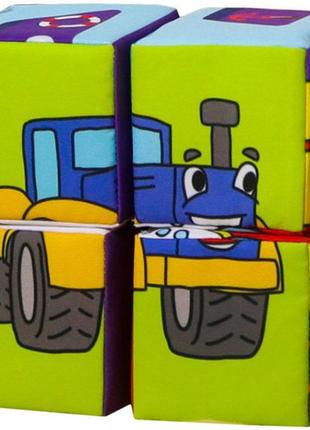 Набор кубиков "конструктор транспорт" мс 090501-01