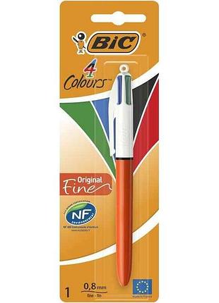 Ручка 4 in 1 colours original fine bc982867 тм bic  7копійок