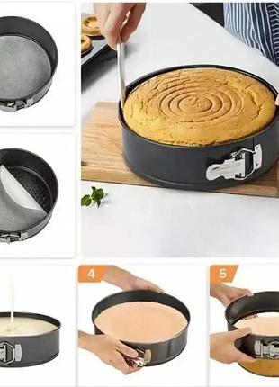 Уценка!набор из 3 форм для выпечки unique un-1702 (плохая упаковка, ржавчина на корпусе 2267)